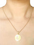 Personalised Gold-dipped Handcut Alphabet Necklace
